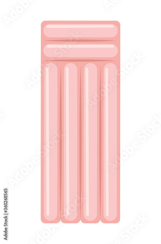 Pool float design, Summer vacation tropical relaxation outdoor nature tourism relax lifestyle and paradise theme Vector illustration