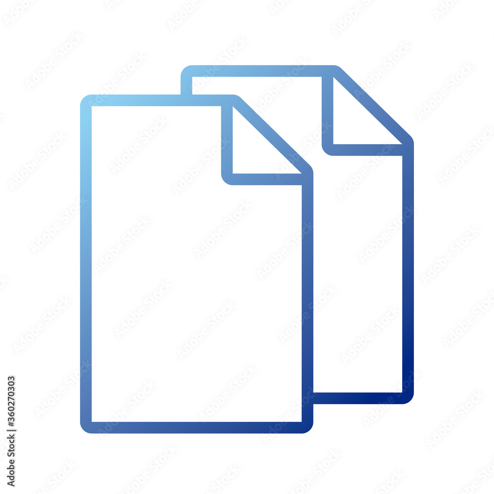 papers documents gradient style icon papers documents gradient style icon