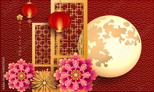 Photography Mid autumn festival / Chinese festival / Vector illustration