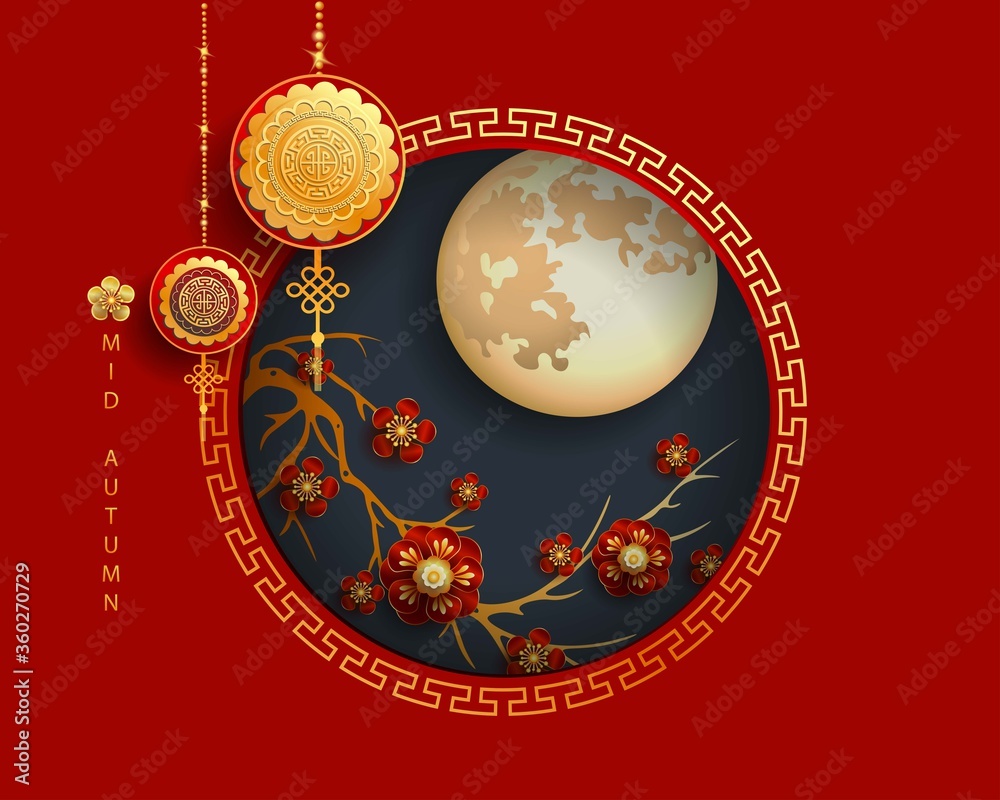 Mid autumn festival / Chinese festival / Vector illustration Stock ...
