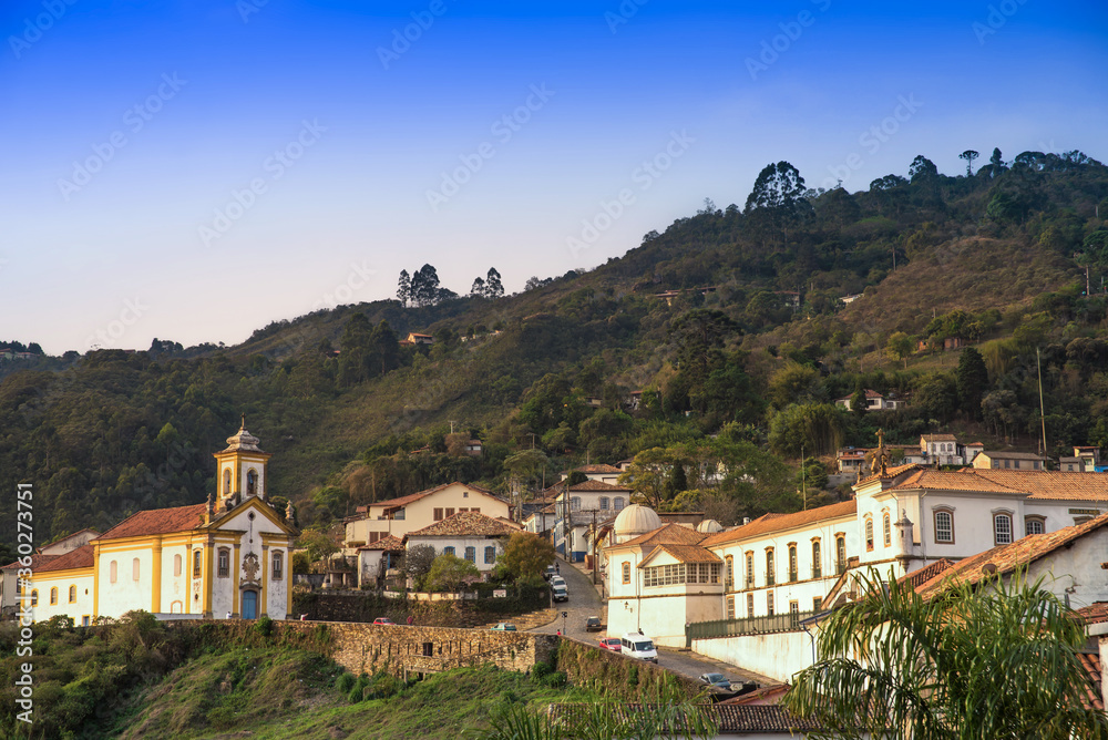 View of the Church of Our Lady of Mercy and Mercy in Ouro Preto