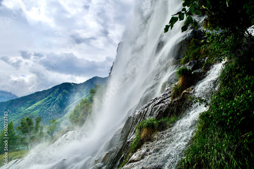 acquaragia waterfalls in valchiavenna Sondrio