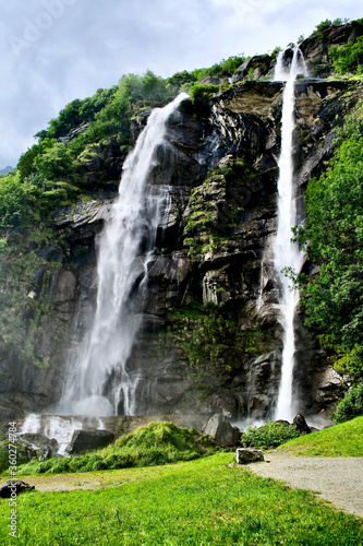 acquaragia waterfalls in valchiavenna Sondrio