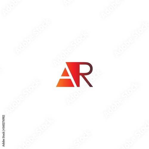 Letter AR logo combination