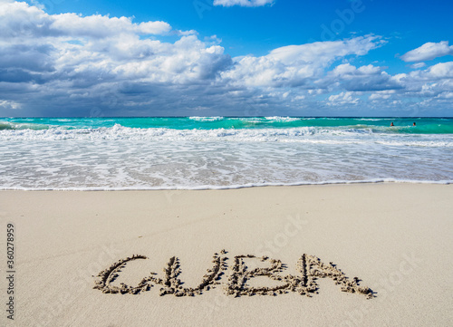 Beach in Varadero, Matanzas Province, Cuba photo