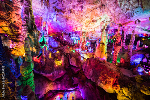 Jiuxiang Cave Kunming, Yunnan China  photo