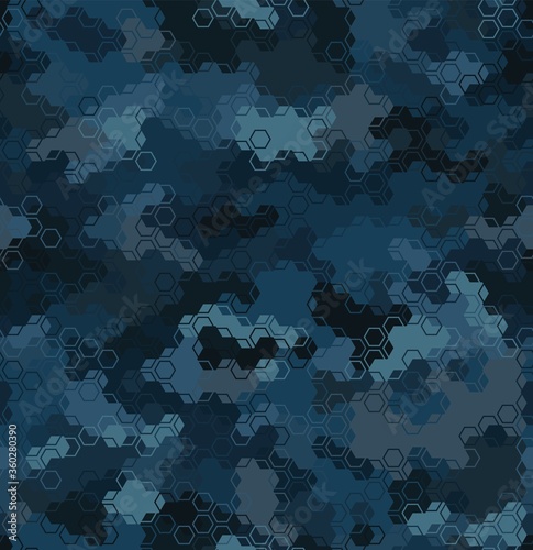 Texture military camouflage seamless pattern. Abstract modern camo ornament