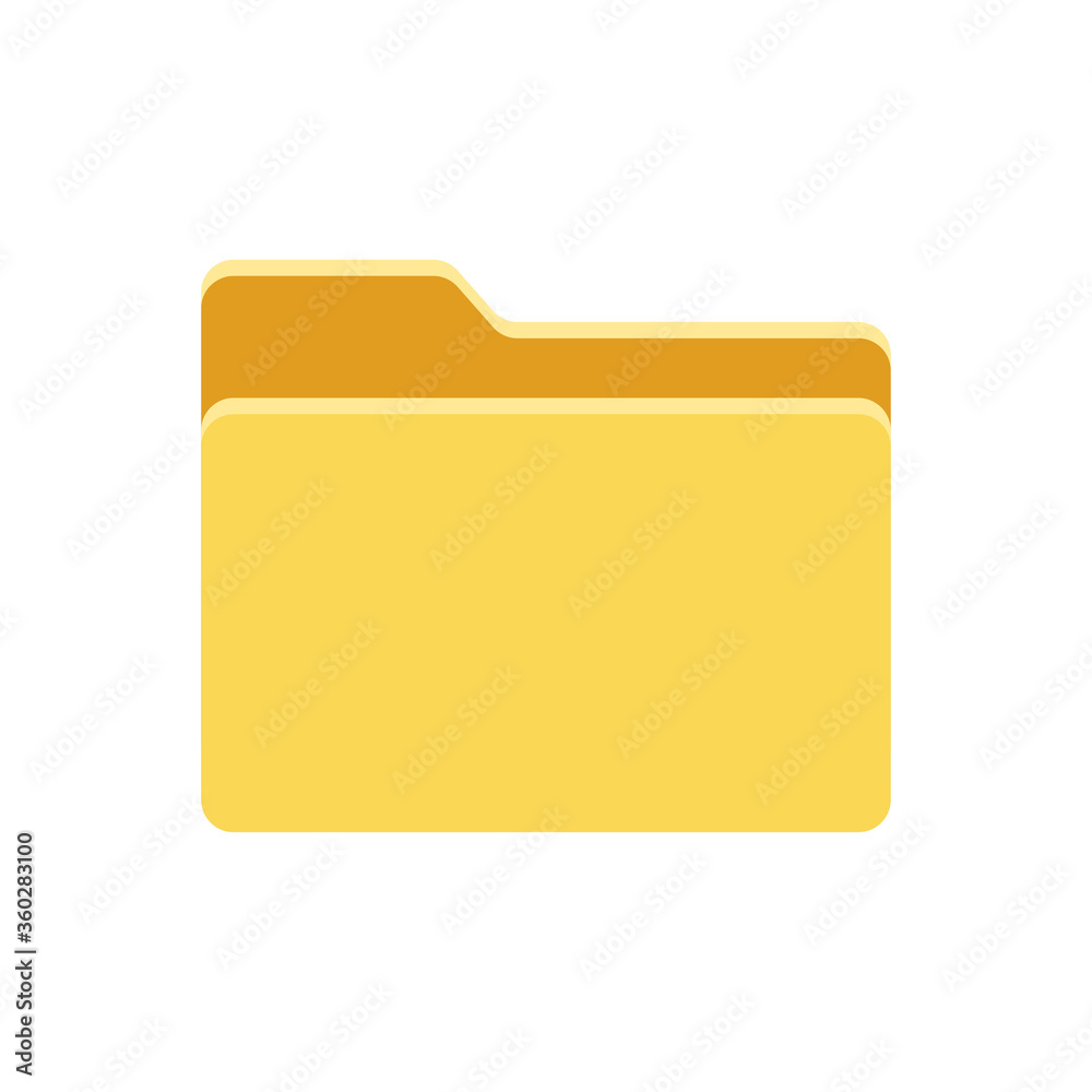 Folder icon isolated on white background. Vector Folder icon isolated on white background. Vector