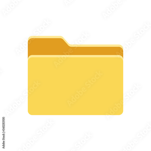 Folder icon isolated on white background. Vector