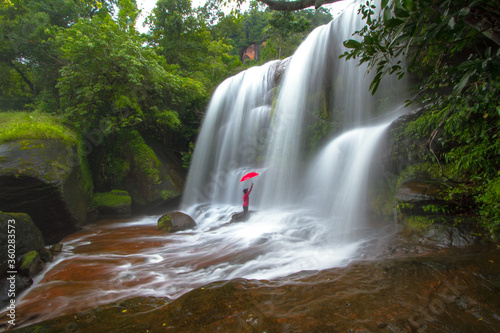 waterfall in the jungle