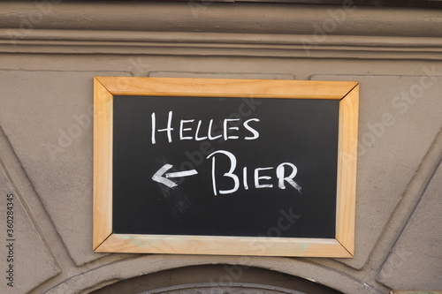 helles bier zeichen