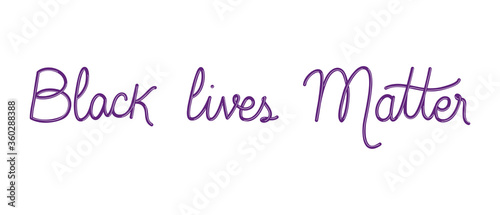 Black lives matter lettering design of Protest justice and racism theme Vector illustration