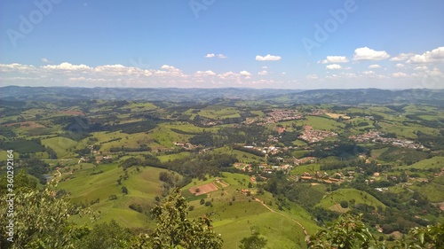 Cidade de Águas de Lindóia vista de cima do Morro Pelado. photo