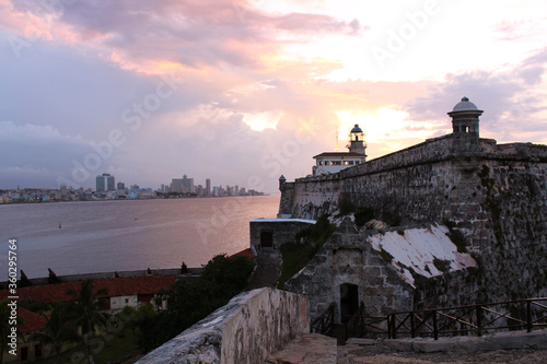 Quadro em tela cuba havanna castle Castillo de los Tres Reyes del Morro