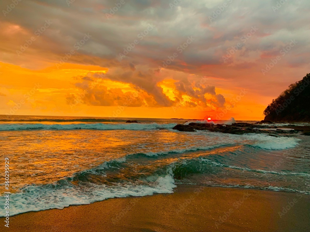 Fototapeta premium costa rica-sonnenuntergang-02