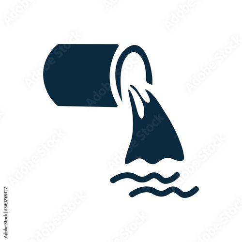 waste water icon , drainage , pipeline