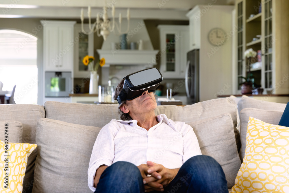 Obraz premium Man spending time at home