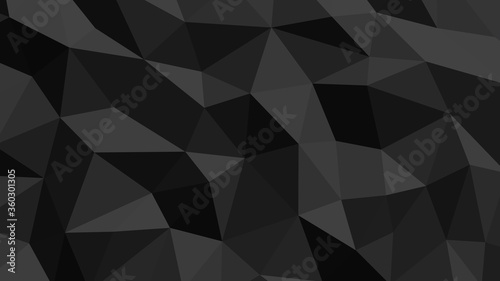 Abstract geometric background with shades of black and gray. Template for web and mobile interfaces, infographics, banners, advertising, applications.