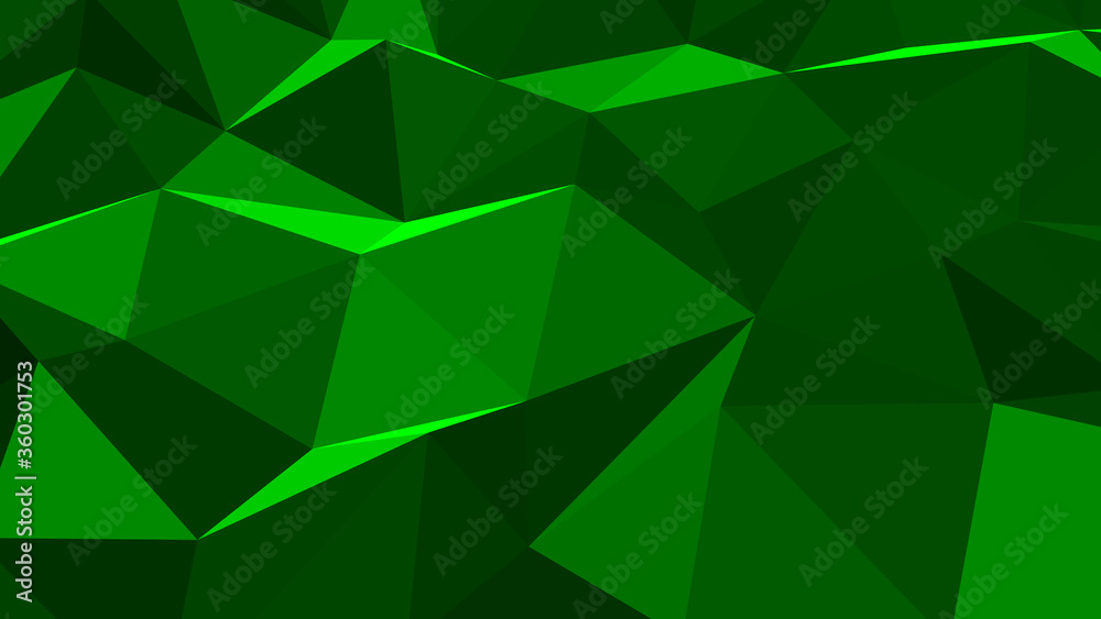 Abstract geometric background with shades of green. Template for web and mobile interfaces, infographics, banners, advertising, applications.