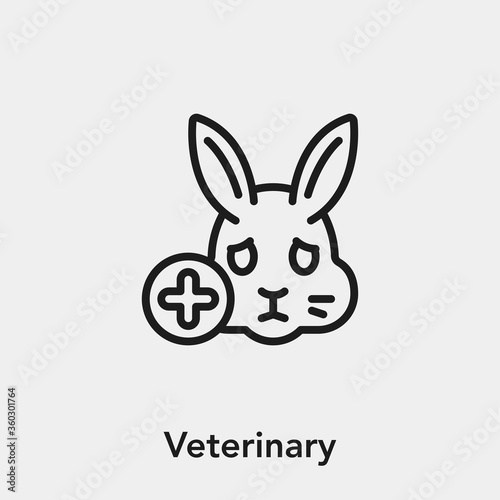 veterinary icon vector sign symbol