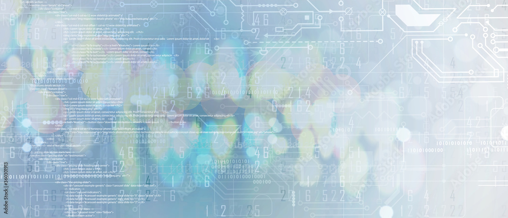 Software development abstract technology code and script background Software development abstract technology code and script background