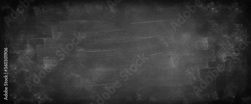 Wide black board or chalkboard background