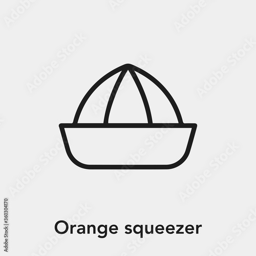 orange squeezer icon vector sign symbol