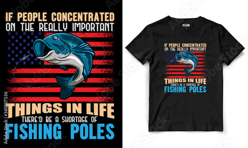 Fishing t shirt design