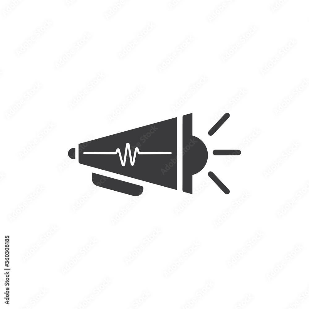 Megaphone vector illustration design template Megaphone vector illustration design template