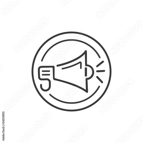 Free Download Megaphone vector illustration design template - GFXLoad