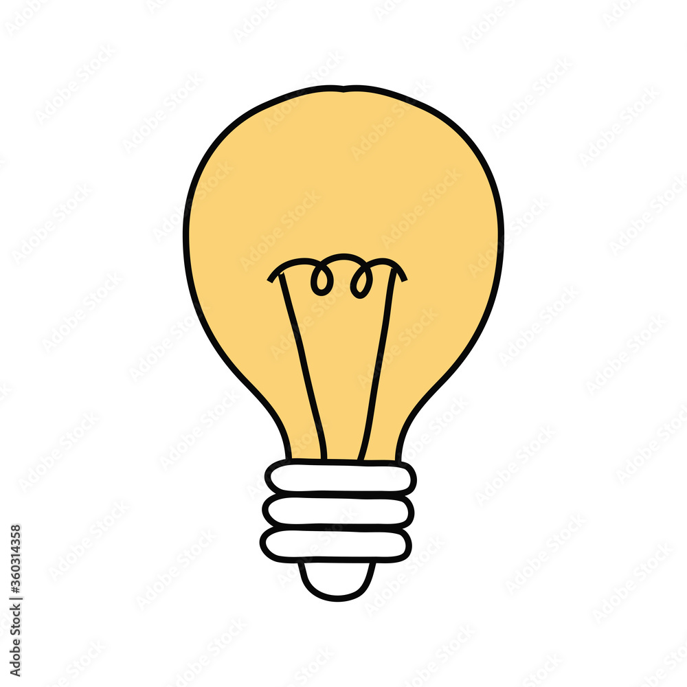 bulb light free form style icon bulb light free form style icon