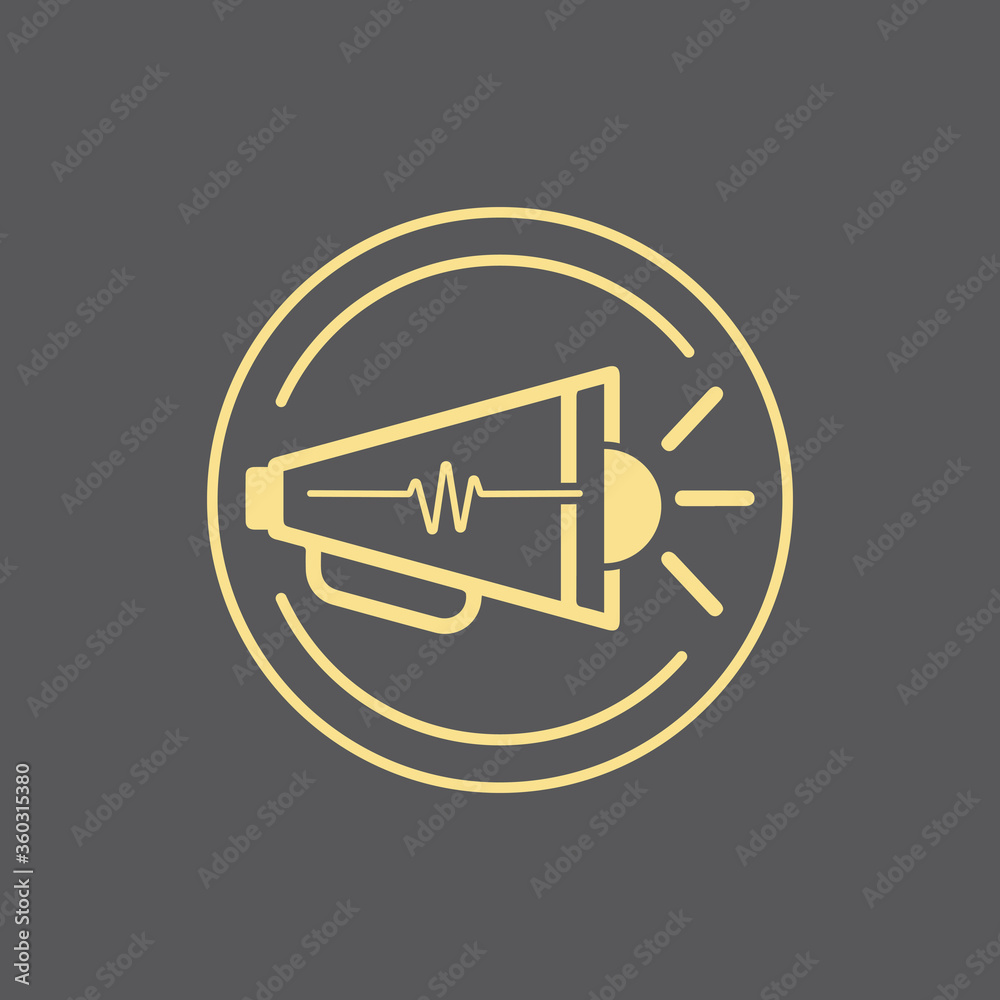 Megaphone vector illustration design template Megaphone vector illustration design template