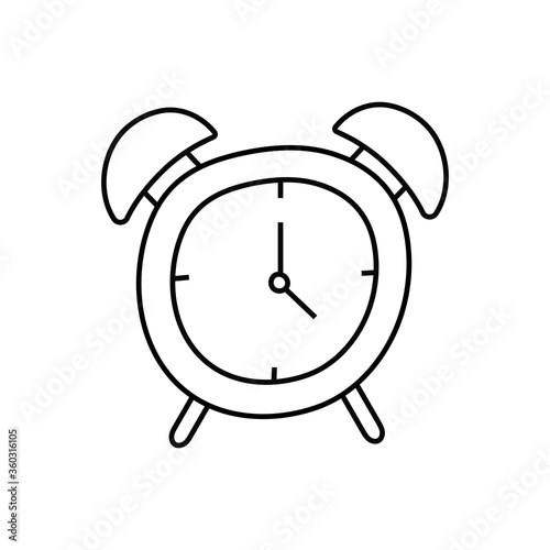 alarm clock line style icons