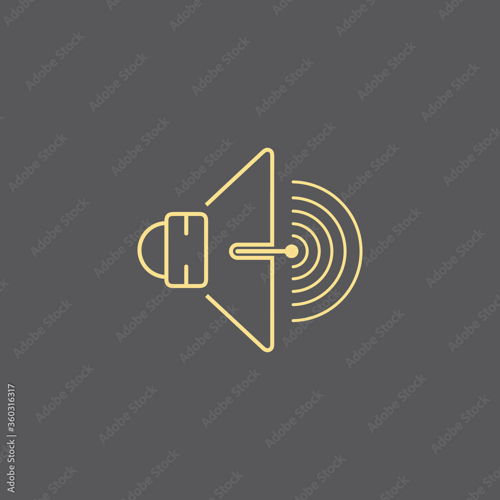 Megaphone vector illustration design template Megaphone vector illustration design template