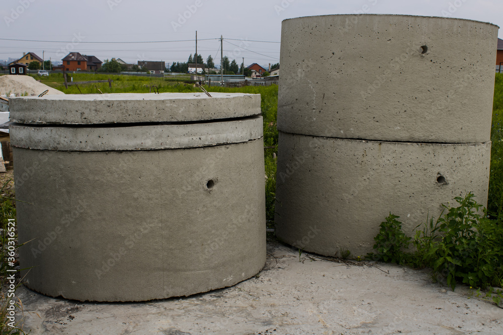 Perforated rings for septic tank