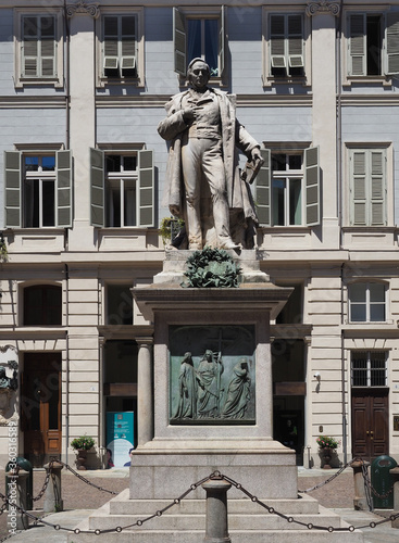Gioberti statue in Turin (circa 1859)