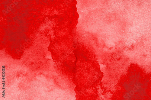 Abstract red watercolor background texture