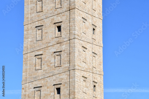 old building, photo as a background , in a coruna north spain, galicia, spain, europe , tower of hercules lighthouse