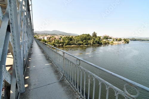 detail of the border city town fortaleza de valenca between spain and portugal photo