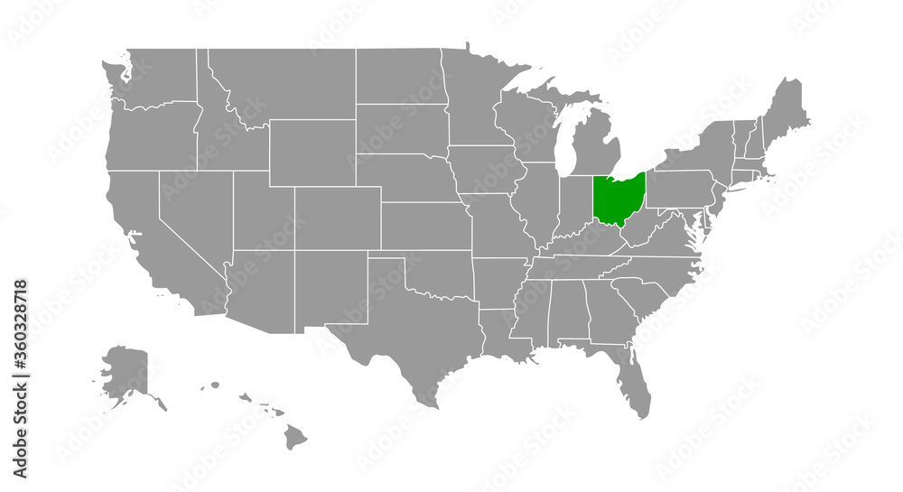 Obraz premium State of Ohio, USA