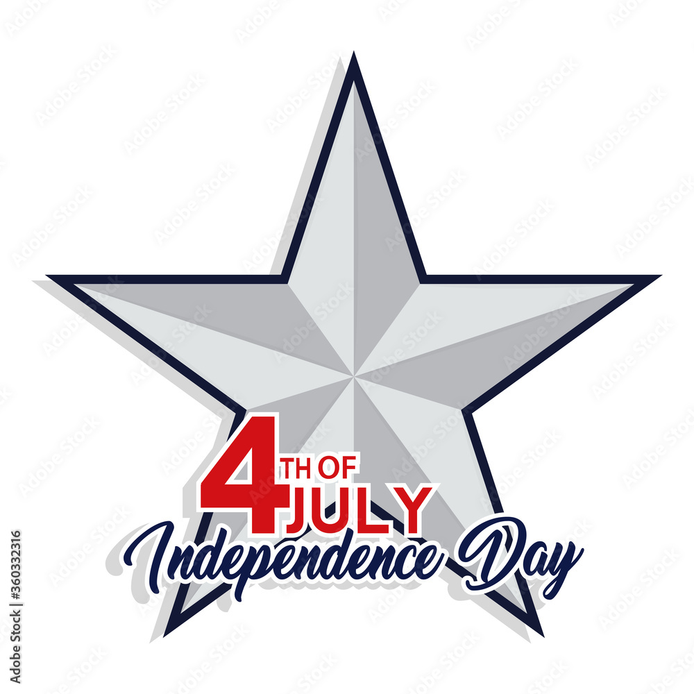 Obraz premium Poster of independence day