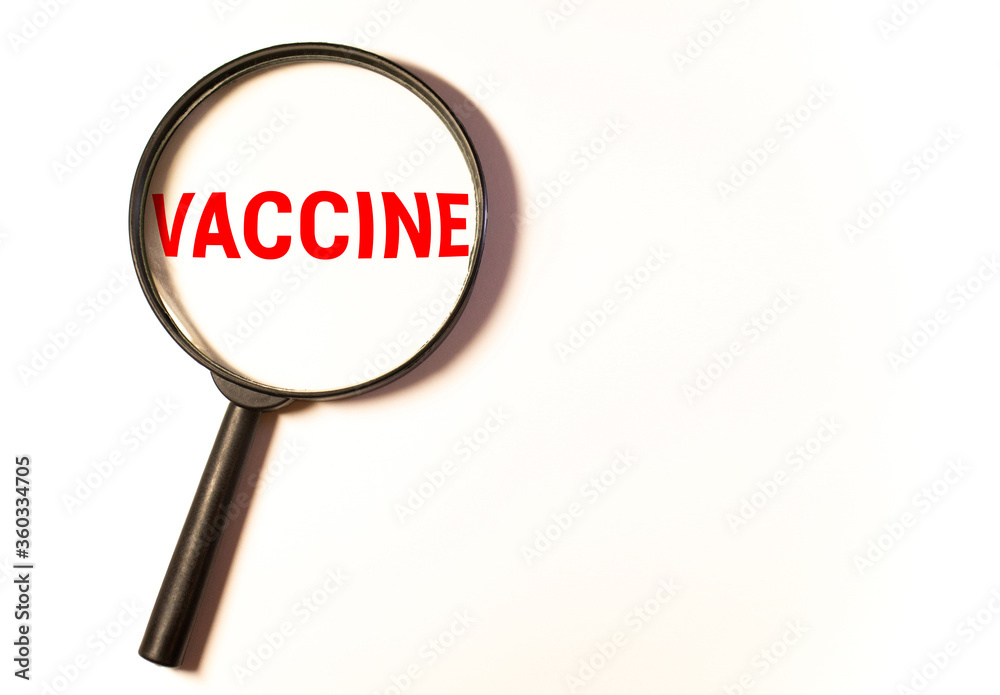 Vaccine, word cube with background. Vaccine, word cube with background.