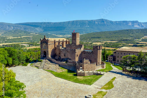 Castle of San Javier and basilica, Navarra (Spain) photo