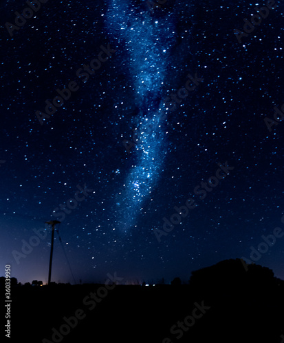 milky way at the town