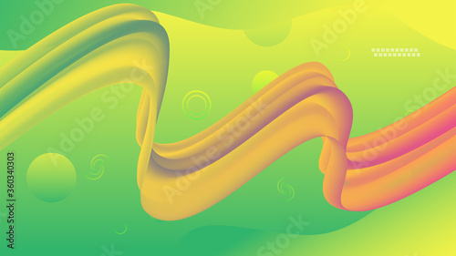 Fluid colorful liquid flowing motion modern background design