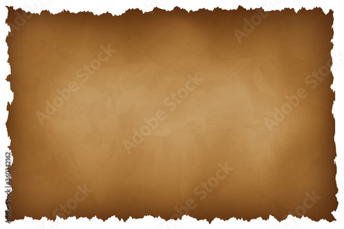 Isolated old damaged paper texture. Vector Illustration.