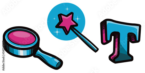 set tools photoshop or illustrator animated