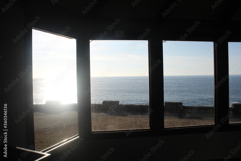 Fototapeta premium view from the window to the sea
