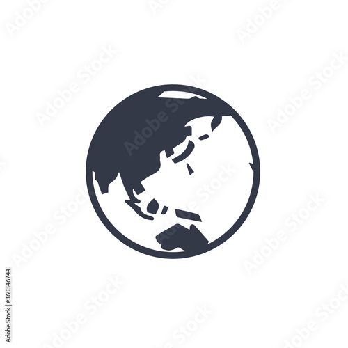 Globe Icon Vector. Flat Icon. EPS 10.