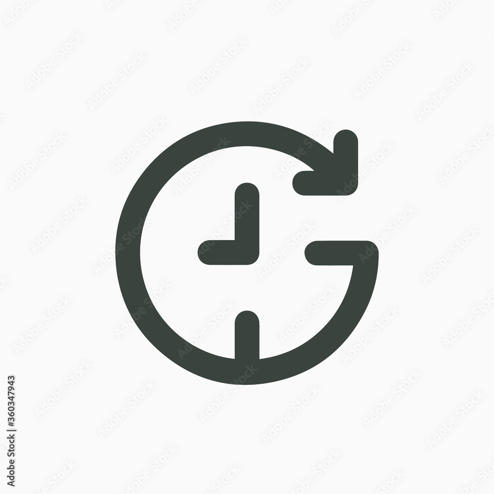 Passage of time icon vector. EPS 10 Passage of time icon vector. EPS 10